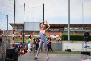 Ivana sa svojim zumblaicama na humanitarnom Zumbatonu u Varaždinu