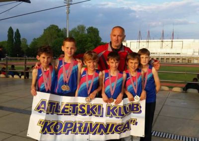 Koprivnički atletski limači zlatni i srebrni na Državnom prvenstvu u štafetama