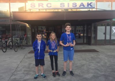 10 odličja za Plivački klub Cerine u Sisku