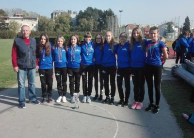 Devet medalja sa Pojedinačnog prvenstava Hrvatske atletske lige Sjever
