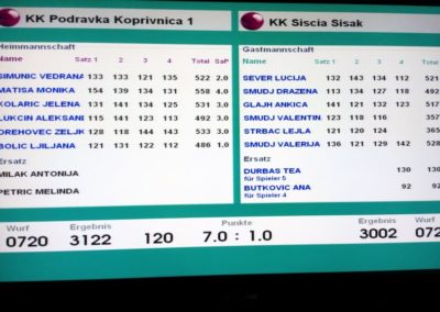 1. HKL-ž KK "Podravka"- KK "Siscia", 1. BHKLS KK "Lepoglava" - KK "Podravka"